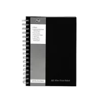 PUKKA PAD Black Wirebound A5 Pad, Single Ruled, 160 Pages, 90 GSM [Electronics]