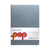 Zequenz POP Notebook Smoke (Grey) B6 Size Ruled 120 Pages Soft Cover 12.5x17.8cm, 80gsm Lighter in Weight 360 Degree Openable Flexible Roll Up Journal for Writing Sketching Fountain Pen Friendly