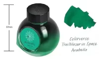 Colorverse Arabella | Green | Fountain Pen Ink | 5ml | Dye Based Ink | Pipette Included | Mini Collection | Trailblazer In Space Series
