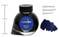 Colorverse Saturn V | Blue | Fountain Pen Ink | 5ml | Dye Based Ink | Pipette Included | Mini Collection | Spaceward Series