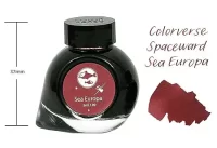 Colorverse Sea Europa | Red | Fountain Pen Ink | 5ml | Dye Based Ink | Pipette Included | Mini Collection | Spaceward Series