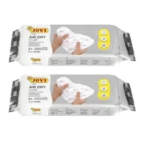 Jovi European Air-Dry Modeling Grey Clay 2 Packets - Each Pack of 500 Grams for Sculpting Pottery Art & Craft Handicraft Educational Purpose Fine Motor Skills