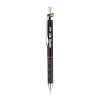 Rotring Tikky Mechanical Pencil,HB 0.35mm Lead, Black Plastic Body, Triangular Barrel Pencil