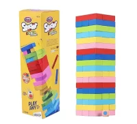 COLOUR STACKRR 54 PCS WITH WOODEN DICE