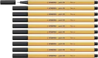 STABILO Fineliner Pen point 88 Box of 10 Black