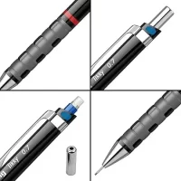 Rotring – Pencil Tikky II – Mechanical Pencil Black – Use 0.7 MM Leads
