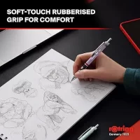 Rotring Tikky Pastel 0.7mm Mechanical Lead Pencil | Light Weight Clutch Pencil | Orchid Bloom Body | Eraser Included | Light Weight Clutch Pencil…