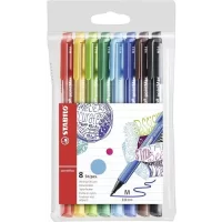 STABILO Fineliner pointMax – Pack of 8 – Assorted Colours