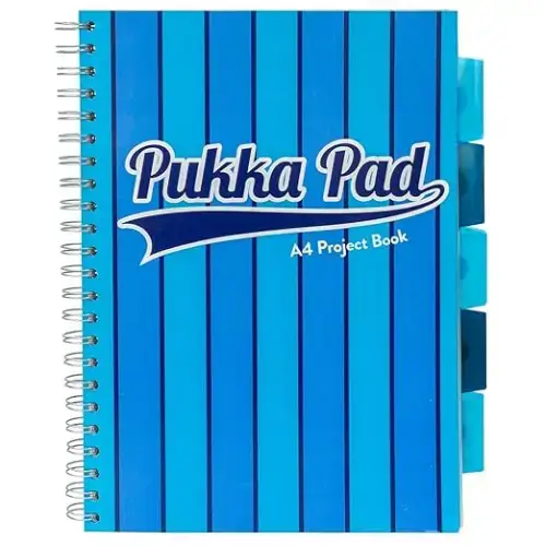 Pukka Pad,5 Subject Spiral Notebook 3,Pack ,200 Pages,100 Sheets...
