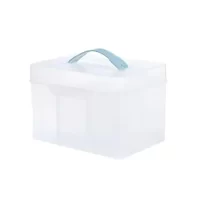 Litem My Cube Smog 6 Compartment Storage Unit with Lid Multiporpose Organiser for Kitchen Bathroom Desk Office Home