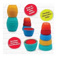 Giggles Stacking Barrels, Multi Color