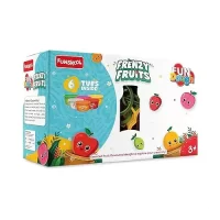 Fundough -Frenzy Fruits, Scented Dough in 6 Juicy Fruit Flavours, 3years+, Multi-Colour