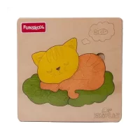 EKOPLAY-CAT ON A MAT-WOODEN PUZZLE