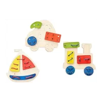 EKOPLAY-LACING PATTERN-WOODEN PUZZLE