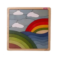 EKOPLAY-RAINBOW PUZZLE-WOODEN PUZZLE