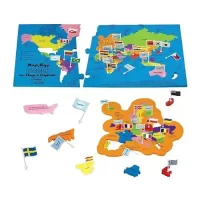 World: With Capitals & Flags