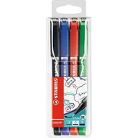 Fineliner Pen - STABILO SENSOR M Wallet of 4 Assorted Colours