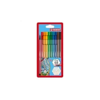 STABILO Pen 68 - Sketch Pen - Premium - Wallet of 10 (Assorted Colours)