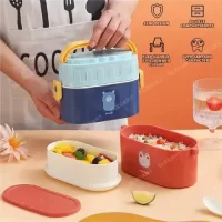 LB-8845 LUNCH BOX PLASTIC(FUJI KITCHEN,950ML, DOUBLE DECKER)