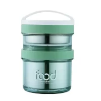 7050A INSULATED SS LUNCH BOX(DOUBLE DECKER,900ML)