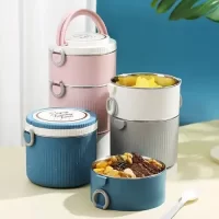 LB-8831 INSULATED SS LUNCH BOX(CHOPS & HOPS,DOUBLE DECKER)