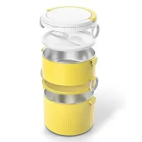 LB-8831 INSULATED SS LUNCH BOX(CHOPS & HOPS,DOUBLE DECKER)