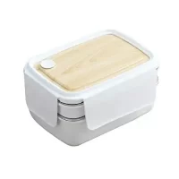 LB-8835 INSULATED SS LUNCH BOX(YUMMY TOWN,WOODEN,1400ML)