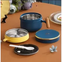 LB-8881 INSULATED SS LUNCH BOX(FLYING FUGU,1020ML)