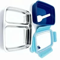 LB-8885 INSULATED SS LUNCH BOX(TOAST & BURGER,500ML)