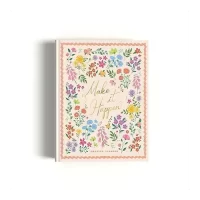 7mm Annual Undated Planner – Make It Happen | Goals & To-dos | Yearly, Weekly and Monthly Planner | Productivity Planner | Financial Planner | 2 Ribbon Bookmarks | 21 X 17.5 cms | Peach