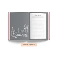 7mm Recipe Journal | From Page to Plate | Make your own Recipe and Cook Book | Kitchen Essential | A5 Size | 4 Sticker sheets | Hardbound and Laminated |14.8 X 21 cms