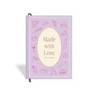 7mm Recipe Journal | Made with Love Mauve | Make your own Recipe and Cook Book | Kitchen Essential | A5 Size | 4 Sticker sheets | Hardbound and Laminated | 21 by 14.8 cms