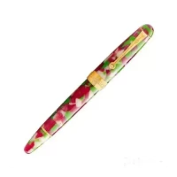 PENLUX Broad Gold Plated Stainless Steel Nib Fountain Ink Pen | Piston Filling | 1ml Ink Capacity | Masterpiece Delgado Christmas Limited Edition | Ideal for Gifting, Pen Collectors & Enthusiasts