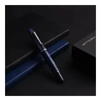 PENLUX Blue Luxury Fountain Ink Pen with Broad Nib | Piston Filling | 1ml Ink Capacity | Delgado Blue Grotto | Ideal for Gifting, Pen Collectors and Pen Enthusiasts