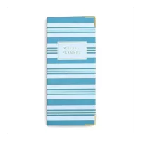 7mm Between the Lines Weekly Planner Monday Blues, 120 leaves, Printed Hardbound Notepad, 9.5 x 20.5 cms, Pocket Size, Blue