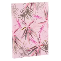 Goldbuch 64 241 Notebook DIN A5 Jungle Vibes Dragon Fly in Turnowsky Design with 200 Cream Pages Blank Paper with Art Print Paper Cover Gold Embossing and Bookmark Approx 15 x 22 cm